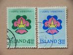 5   IJsland 378-379, Ophalen of Verzenden, IJsland, Gestempeld