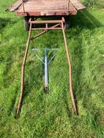 Platte wagen/schamelwagen/hooiwagen, met inspan en dissel., Dieren en Toebehoren, Gebruikt, Overige typen, Paard