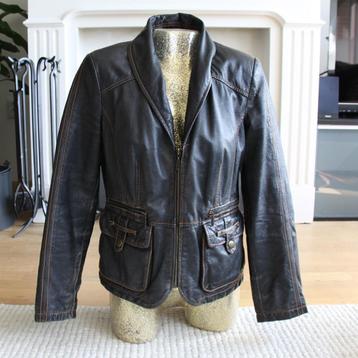 Leren 4Side Jas (Maat 40) € 45,- beschikbaar voor biedingen