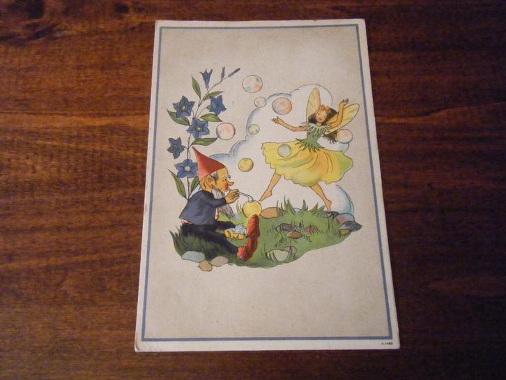 A12 - Kabouter - Elfje - Mooi/Oud, Verzamelen, Ansichtkaarten | Themakaarten, 1940 tot 1960, Ophalen of Verzenden