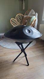 Handpan 9 tonen D Kurd mineur 440 HZ RVS Zwart ZGAN, Muziek en Instrumenten, Percussie, Ophalen, Zo goed als nieuw, Melodische percussie