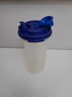 tupperware schenkbeker beker blauw deksel 650.ml, Ophalen of Verzenden, Gebruikt, Wit, Beker of Kan