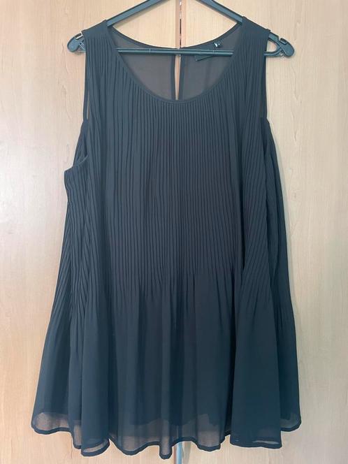 Zizzi schitterende plisé top zwart draagmaat 44-46 S, Kleding | Dames, Grote Maten, Zo goed als nieuw, Zwart, Ophalen of Verzenden