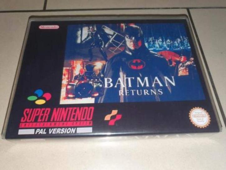 Batman Returns SNES Game Case, Spelcomputers en Games, Games | Nintendo Super NES, Zo goed als nieuw, Avontuur en Actie, 1 speler