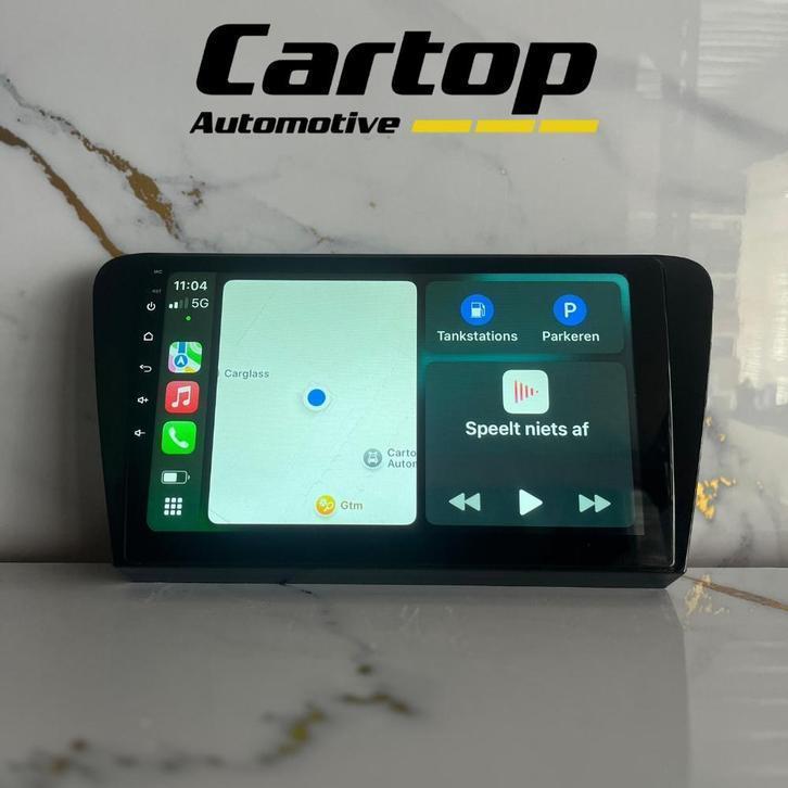 Skoda Octavia Android Navigatie 9 Inch CarPlay 2014-2017, Auto diversen, Autoradio's, Zo goed als nieuw, Ophalen of Verzenden