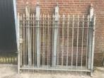 Gegalvaniseerd hekwerk breedte ca 5 mtr hoogte 1.90, Tuin en Terras, Ophalen of Verzenden, Gebruikt, IJzer