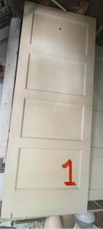Paneeldeuren jaren dertig - twee stuks - 20 euro per stuk, Doe-het-zelf en Verbouw, Deuren en Horren, Ophalen, Gebruikt, 80 tot 100 cm