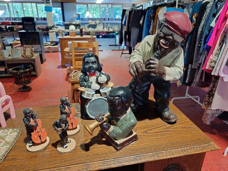 Jazz porselein beeldjes, Antiek en Kunst, Kunst | Beelden en Houtsnijwerken, Ophalen