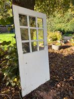 Oude houten voordeur uit boerderij met dubbel Glas, Doe-het-zelf en Verbouw, Deuren en Horren, Ophalen, Gebruikt, 80 tot 100 cm