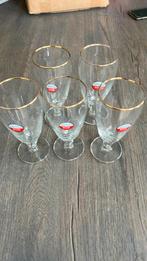 10 Amstel glazen jaren 50, Verzamelen, Glas en Borrelglaasjes, Zo goed als nieuw, Ophalen, Bierglas