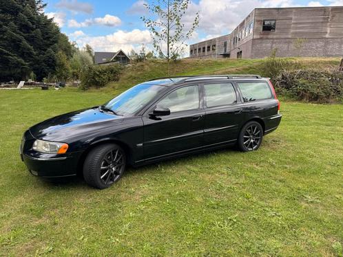 Volvo V70 2.5 T 2005 Zwart, Auto's, Volvo, Particulier, V70, ABS, Airbags, Airconditioning, Alarm, Bluetooth, Centrale vergrendeling