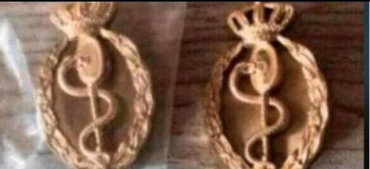 Brevet Arts Huidig Nieuw Model, Verzamelen, Militaria | Algemeen, Landmacht, Embleem of Badge, Nederland, Verzenden