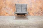 ZGANieuw lichtgrijze leren Harvink Uncle Sam design fauteuil, Huis en Inrichting, Harvink, Harvink, Design, 75 tot 100 cm