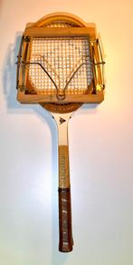 Dunlop Combat houten vintage tennisracket, Sport en Fitness, Tennis, Ophalen, Zo goed als nieuw, Racket, Dunlop