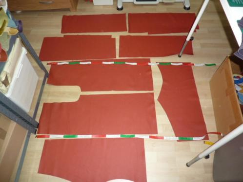 Zachtroodtint A kwaliteit soepel echt leer rundleer, Hobby en Vrije tijd, Stoffen en Lappen, Nieuw, Leer of Kunstleer, 30 tot 120 cm