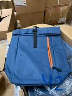 Rugtas  blauw met oranje, ritsklep aan bovenkant, Ophalen, Nieuw, Blauw
