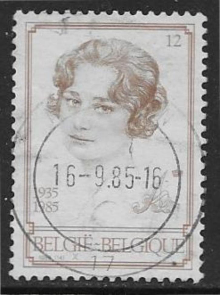 België 1985   Koningin Astrid    2235, Postzegels en Munten, Postzegels | Europa | België, Gestempeld, Verzenden