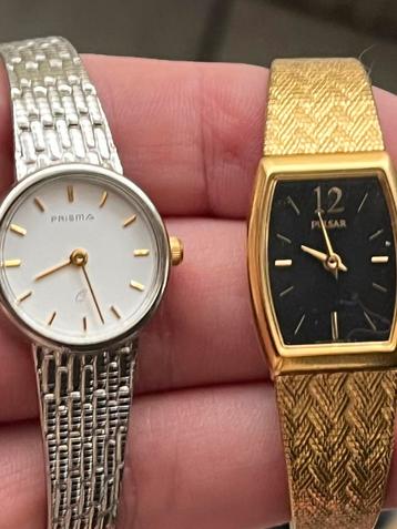 Twee vintage dames horloges beschikbaar voor biedingen