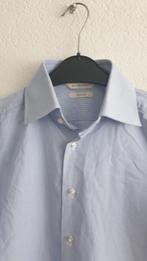 Suitsupply overhemd lichtblauw gestreept Maat M, Blauw, Ophalen of Verzenden, Zo goed als nieuw, Overige halswijdtes