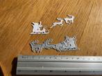 Snijmal slee met rendieren K286, Hobby en Vrije tijd, Kaarten | Zelf maken, Ophalen of Verzenden, Zo goed als nieuw, Kerst, Pons of Mal