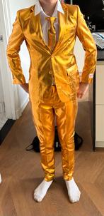 Gouden OppoSuits Kostuum Maat 158/164, Ophalen, Zo goed als nieuw, 158 t/m 164, Jongen of Meisje