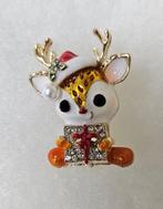 broche hert kerstmis kerst kerstmuts ree, Overige materialen, Verzenden, Minder dan 4 cm, Nieuw