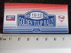 sticker golden tulip rally 1995 ford fina pepsi logo, Verzenden, Zo goed als nieuw, Bedrijf of Vereniging