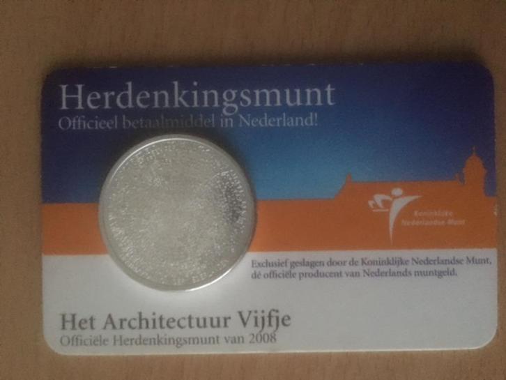Coincard Herdenkingsmunt vijfje 5 euro, Postzegels en Munten, Munten en Bankbiljetten | Verzamelingen, Munten, Nederland, Ophalen of Verzenden