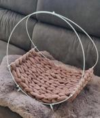 kattenmand rond beige, Dieren en Toebehoren, Ophalen of Verzenden, Zo goed als nieuw, Pluche