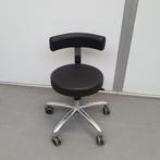 Medische Score kruk extra laag - zwarte skai, Huis en Inrichting, Krukjes, Ophalen, Gebruikt, Hout