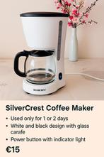 SilverCrest Coffee Maker – Like New

 Price: €15

 Brand, Ophalen of Verzenden, Zo goed als nieuw
