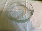 Helder glazen schaal, Schaal, Rond, Ophalen of Verzenden, Glas