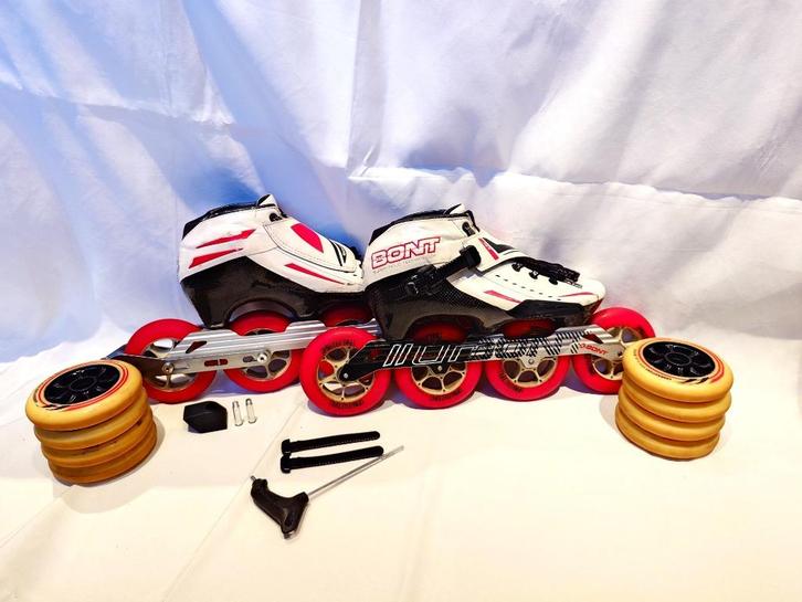 Bont Jet 3pt inline Race Skates + extra set wielen, Sport en Fitness, Skeelers, Gebruikt, Inline skates 4 wielen, Overige merken