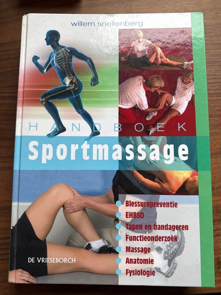 Handboek Sportmassage - Willem Snellenberg, Ophalen of Verzenden, Zo goed als nieuw, Overige sporten