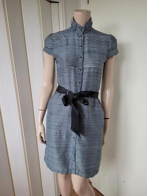 Hugo Boss jurk  36 zijde, Kleding | Dames, Jurken, Zo goed als nieuw, Maat 36 (S), Grijs, Boven de knie, Ophalen of Verzenden