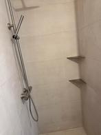Rvs hoekplanchetten 2x voor douche of badkamer, Ophalen of Verzenden, Zo goed als nieuw, Rvs, Douche