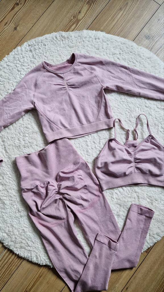 MKBM Killer Body Sportset - Zo Goed Als Nieuw, Kleding | Dames, Sportkleding, Ophalen of Verzenden, Killer Body, Roze, Maat 36 (S)
