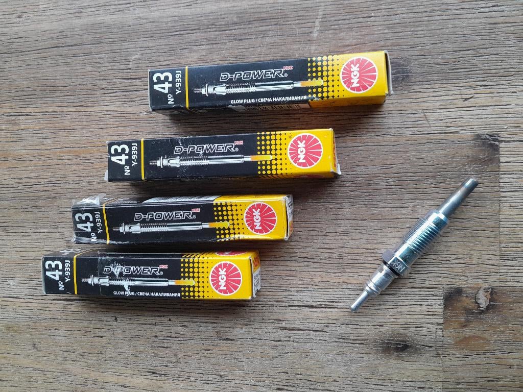 4x GLOEIBOUGIE NGK Y939J - FIAT 1.9D - DOBLO PALIO STRADA, Verzenden, Nieuw, Fiat