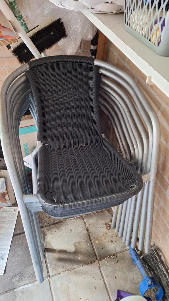 Mooie stapelbare tuinstoelen, Ophalen, Kunststof