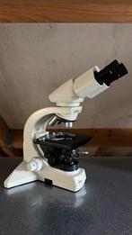 Leica microscoop met fase contrast, Audio, Tv en Foto, Optische apparatuur | Microscopen, Ophalen, Gebruikt, 400x tot 1000x, Biologische microscoop
