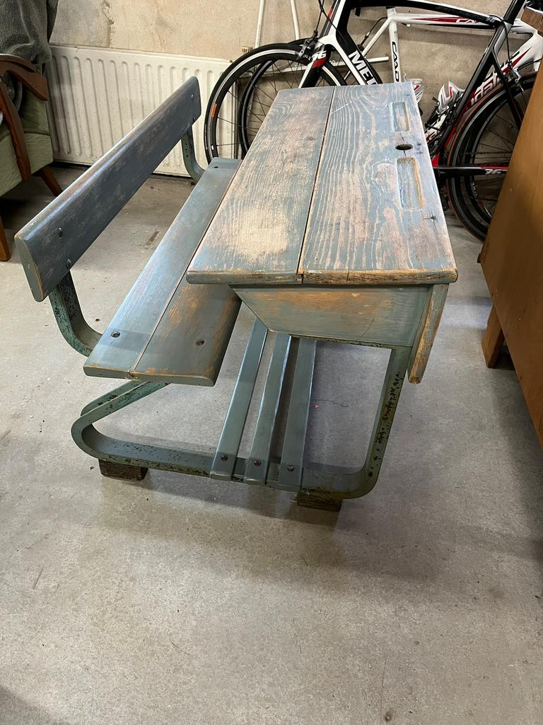 Schoolbank, Ophalen, Gebruikt, Hout