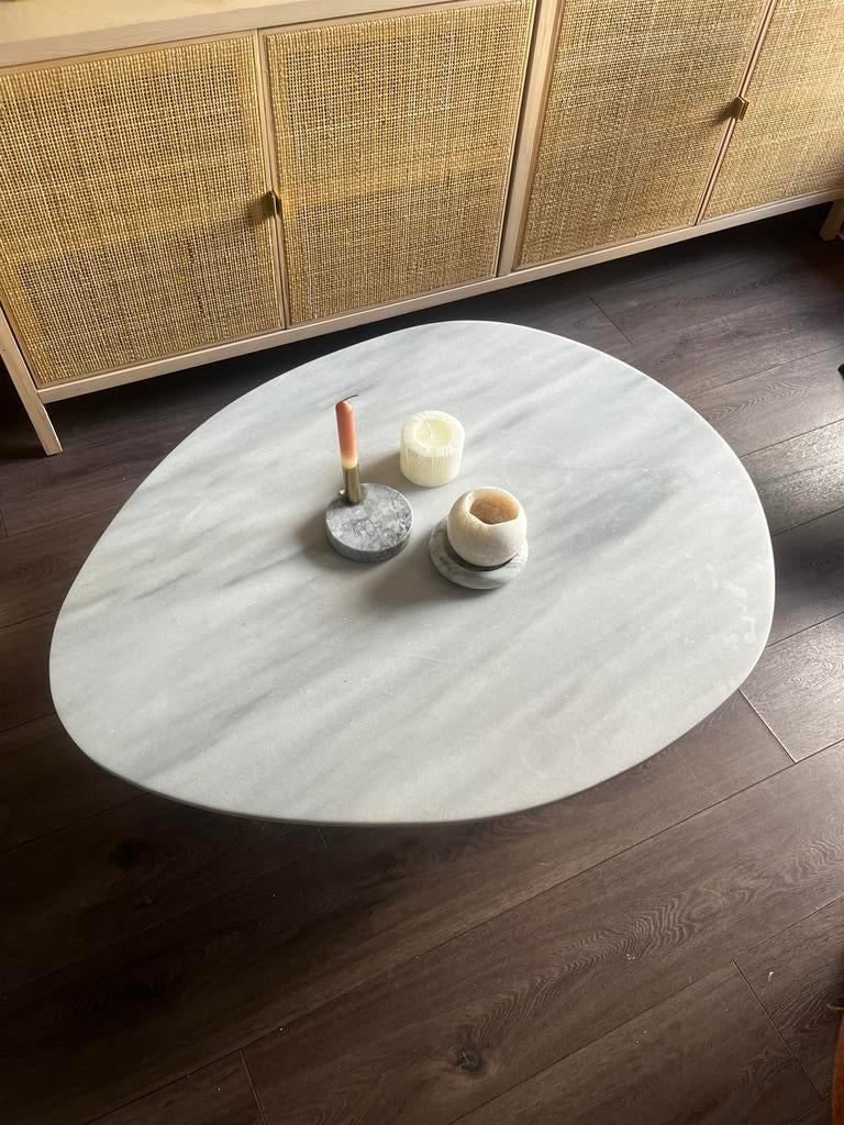 Furnified marmeren salontafel, Huis en Inrichting, Ophalen, 100 tot 150 cm, 50 tot 100 cm, Zo goed als nieuw