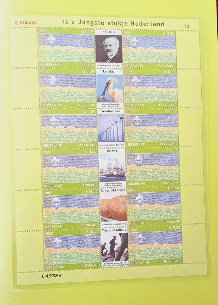 Provinciezegels Nederland 2002 Postfris, Ophalen of Verzenden