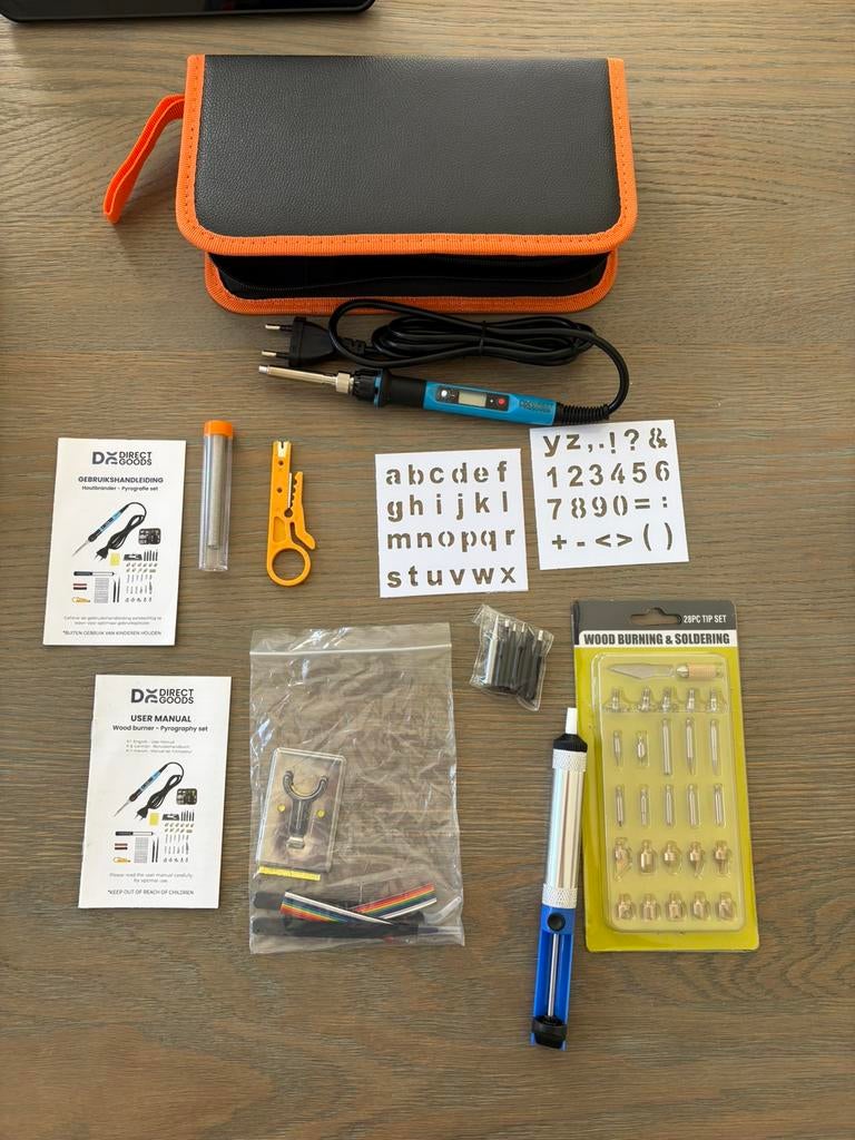 Siltcon Houtbrander soldeerapparaat - 43 delig, Gebruikt, !, Siltcon, Ophalen of Verzenden