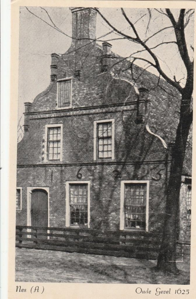 ameland- oude gevel nes, Ophalen of Verzenden, 1940 tot 1960, Waddeneilanden