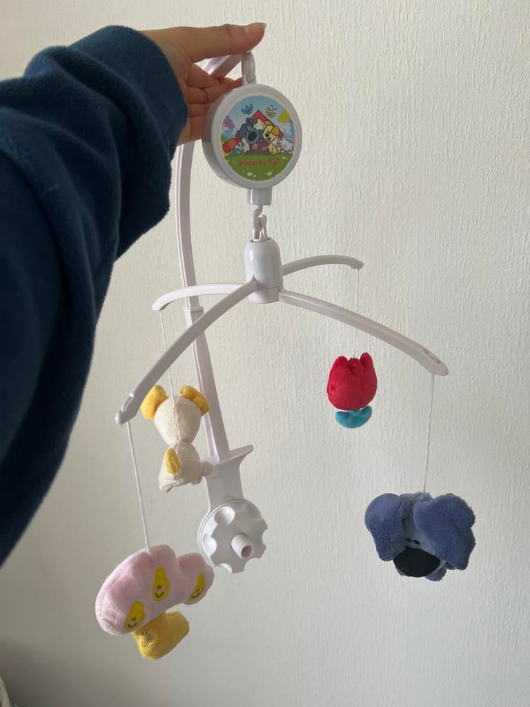 Woezel & Pip Baby box Mobiel, Kinderen en Baby's, Speelgoed | Babyspeelgoed, Ophalen, Zo goed als nieuw, Mobiel, Met geluid