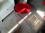 Rode bijzettafel ikea gladom, 45 tot 60 cm, Minder dan 55 cm, Gebruikt, Metaal of Aluminium