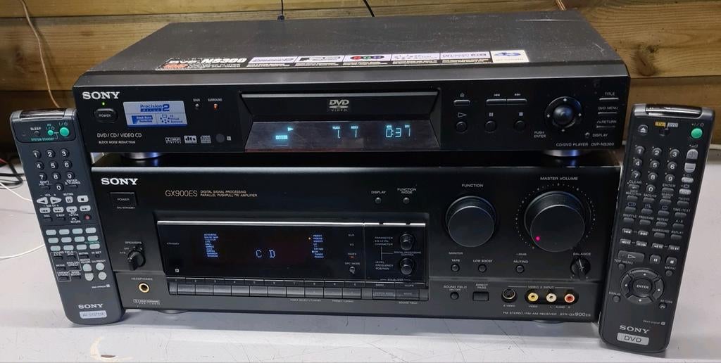 Sony set receiver str-gx900es + cd dvd speler dvp-ns300