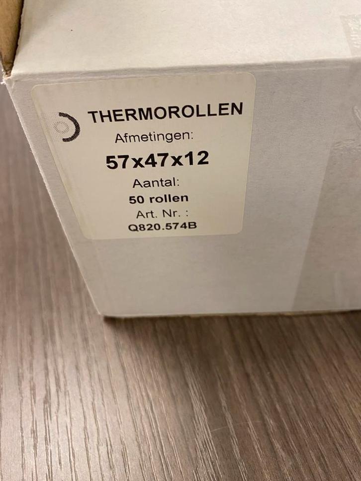 Kassabonrollen Thermorollen 57x47x12 - Doos 40 rollen, Computers en Software, Labelprinters, Nieuw, Etiket, Ophalen of Verzenden
