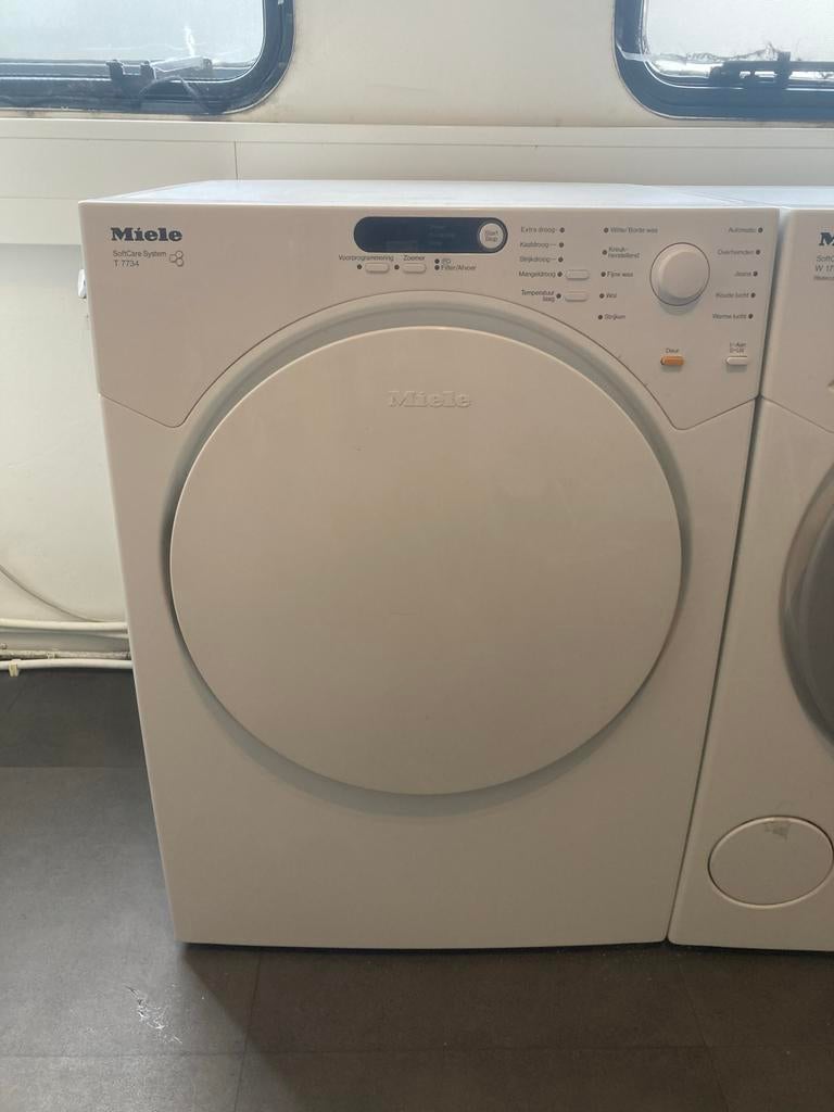 Miele T 7734 Wasdroger - Betrouwbaar en Efficiënt, Witgoed en Apparatuur, Wasdrogers, Ophalen, 6 tot 8 kg, Gebruikt, Voorlader
